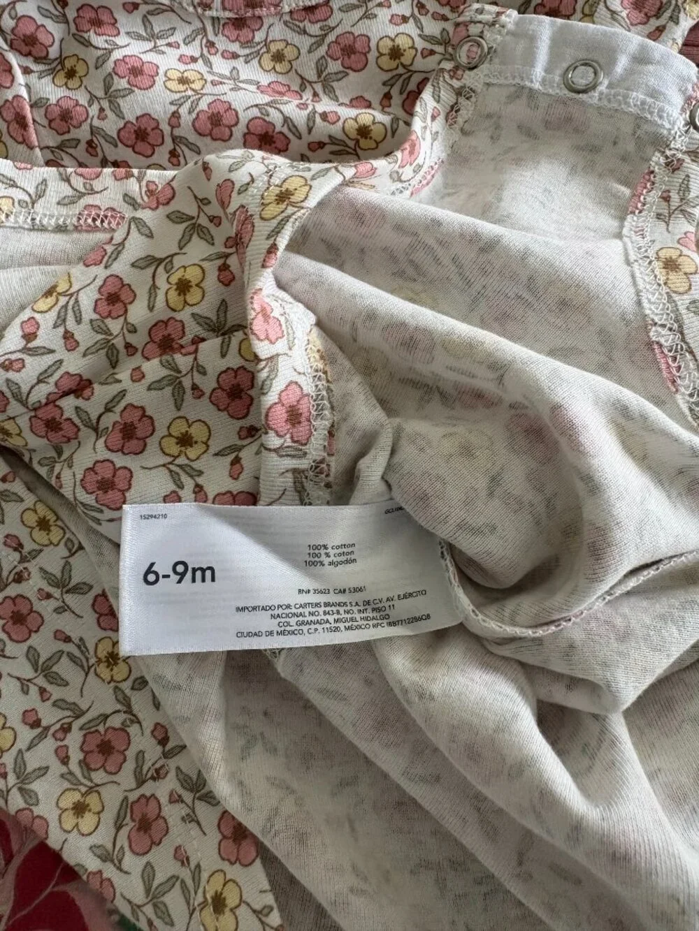 Carter's Child of Mine Baby Girl Pink Cardigan and Dress Set Size 6-9 Months